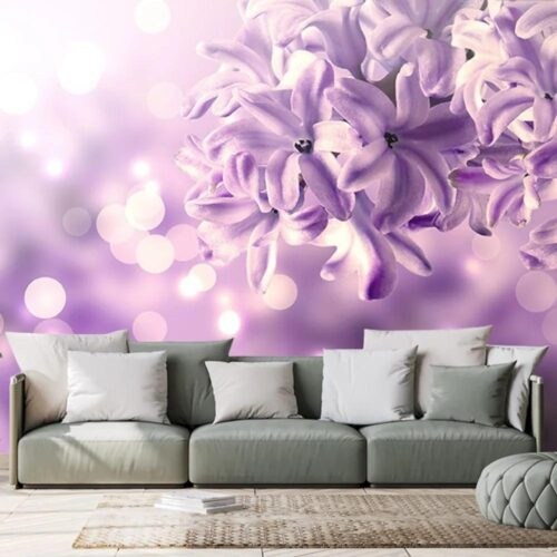 Samolepící tapeta fialový květ