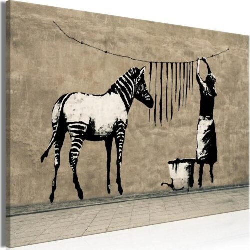 Obraz - Banksy: Mytí zebry